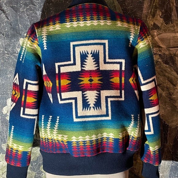 Free People Pendleton Jacquard Bomber Coat - Picture 4 of 5